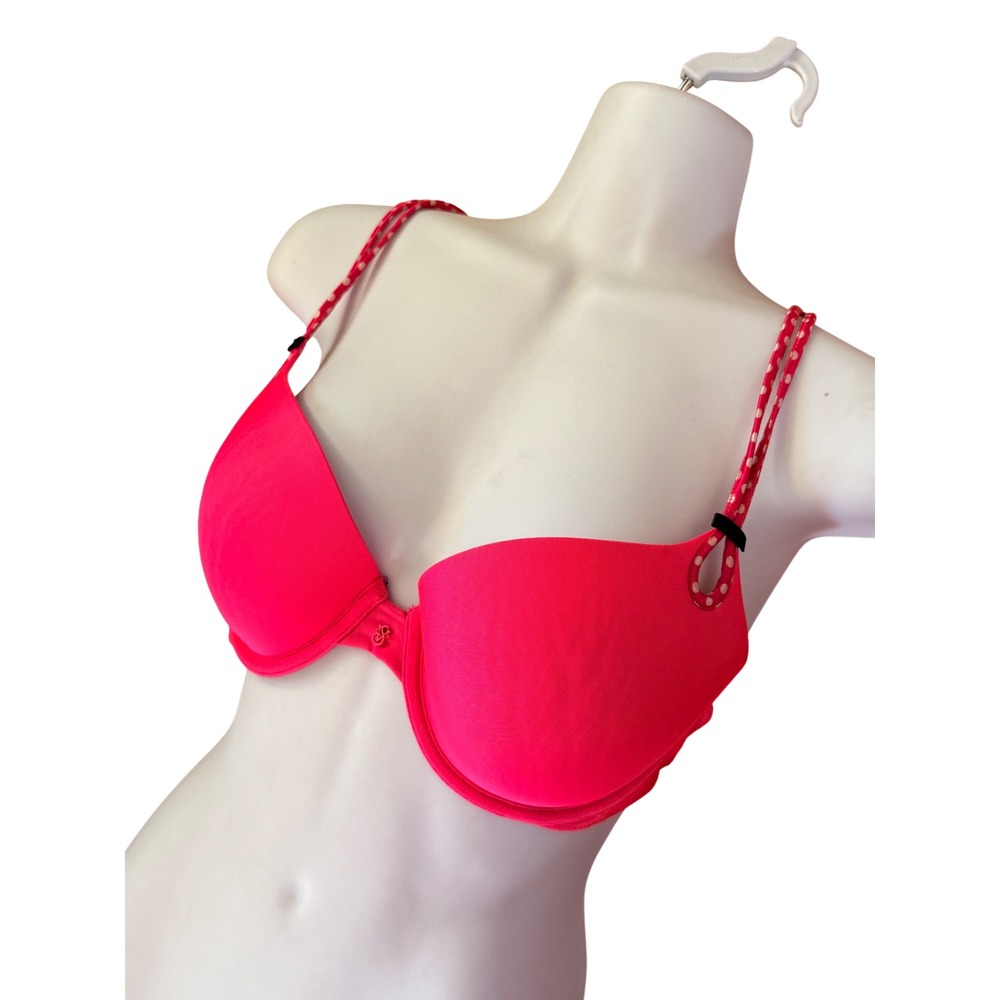Y2K‎ 2000s Victorias Secret Sexy Little Things Pink Polka Dot Strap Push Up Bra